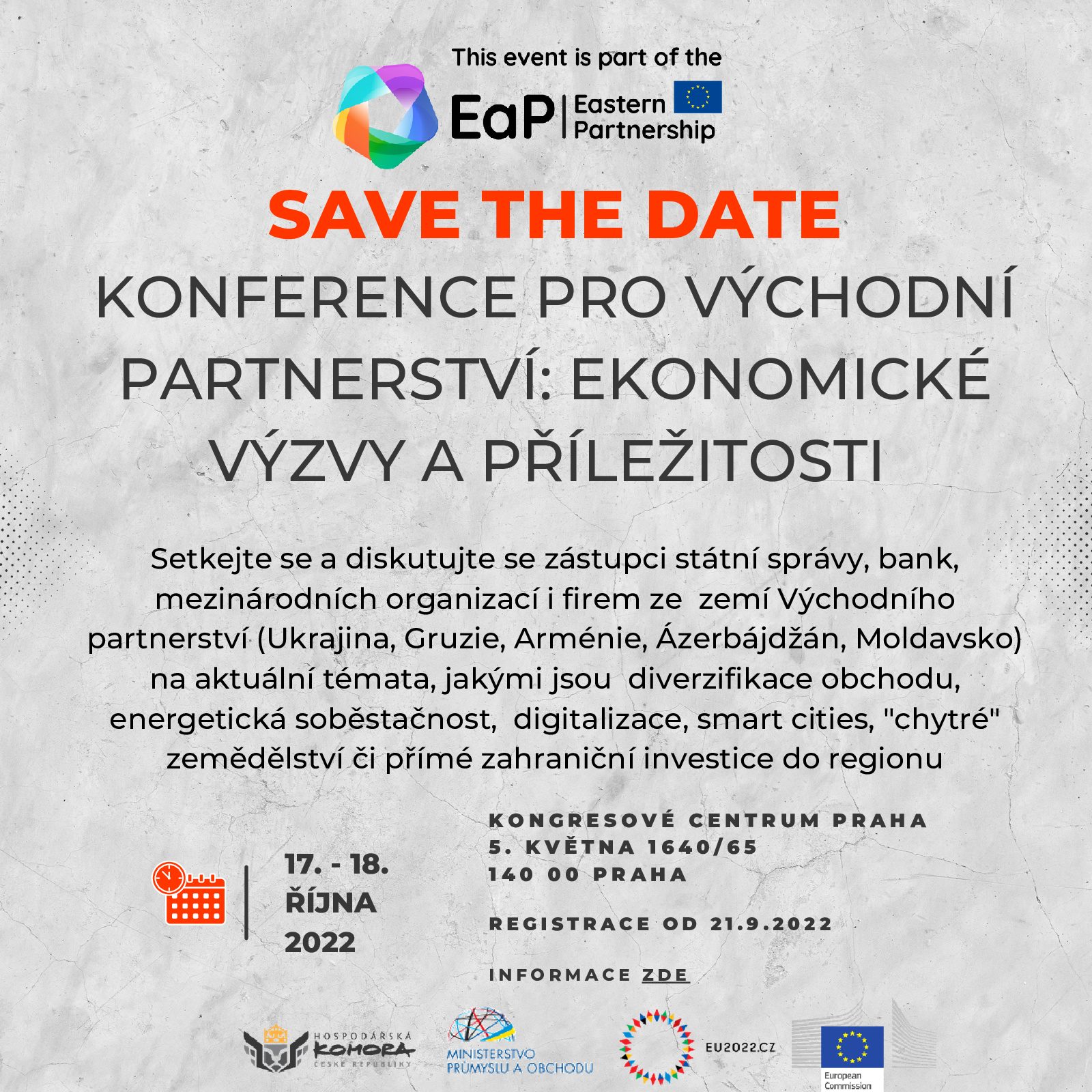 Konference pro východní partnerství 17.-18.10.2022