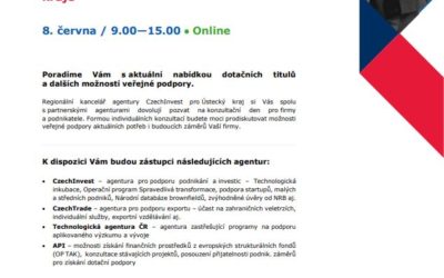 ONLINE: Konzultační den pro podnikatele z Ústeckého kraje
