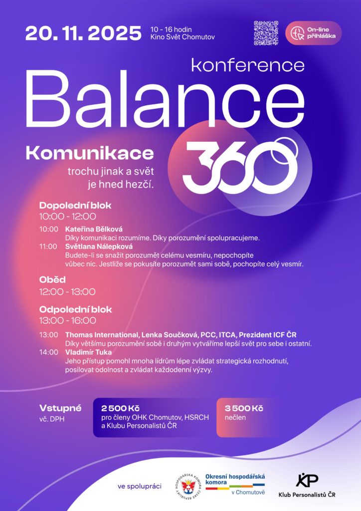 Pozvánka konference Balance 360