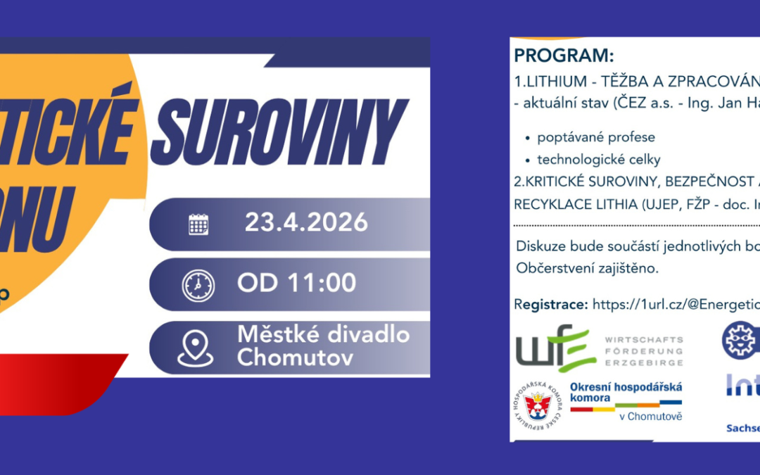 Odborný workshop – Energetické suroviny v regionu – 23.4.2026